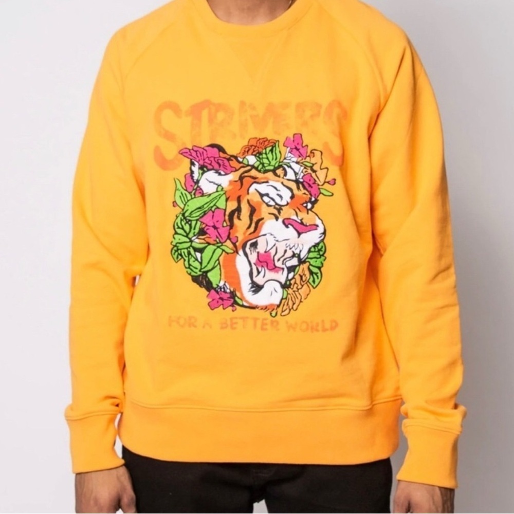 Strivers Row Hurston Tiger Sweatshirt Embroidered artists colorful mens M